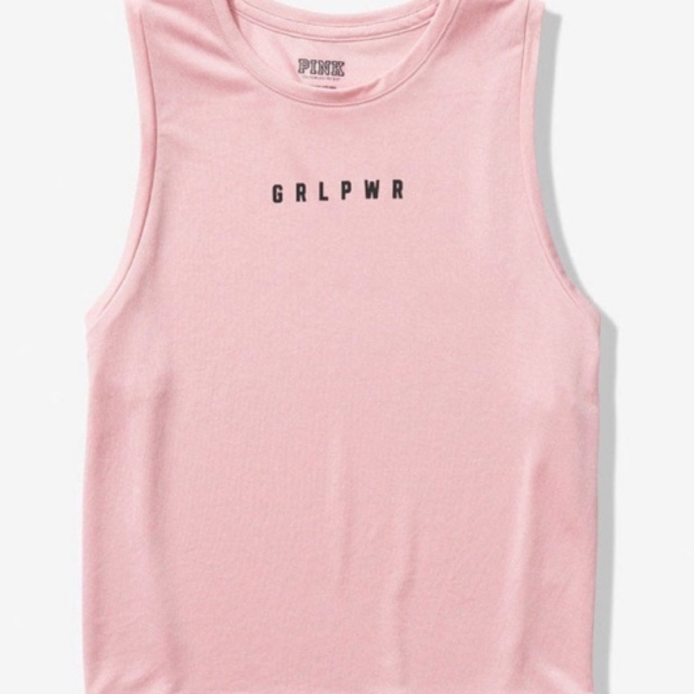 Victoria Secret PINK - Girl Power Dri-Fit Tank in Pale Pink